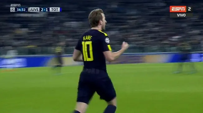Juventus vs. Tottenham: Gol de Harry Kane fue el primero que recibió la 'Vieja Señora' en el 2018 [VIDEO]