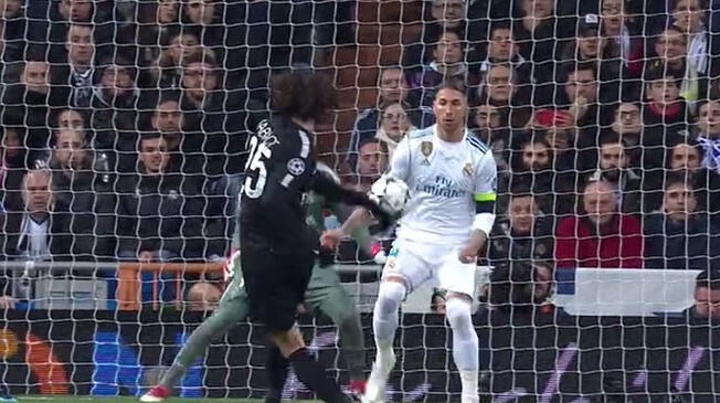 Real Madrid vs. PSG: ¿Fue mano dentro del área de Sergio Ramos?