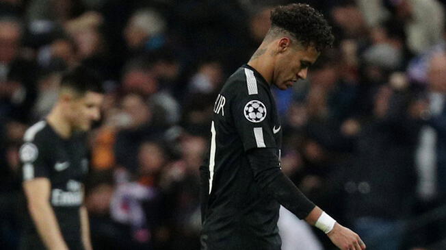 Neymar transita derrotado tras el 3-1 del Real Madrid ante el PSG.