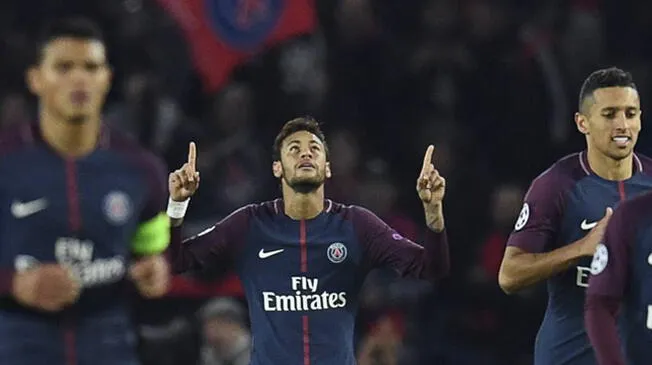 Neymar celebra un gol con el PSG.
