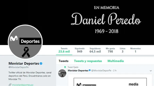 Movistar Deportes y el sensible homenaje para recordar a Daniel Peredo [VIDEO]