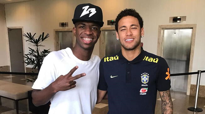 Vinícius Jr y Neymar.