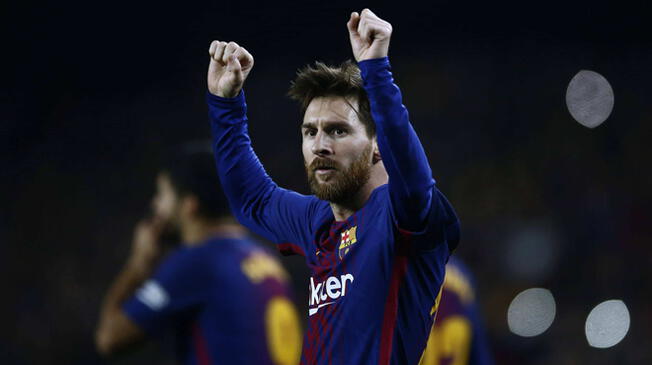 Lionel Messi celebra uno de sus goles al Girona.