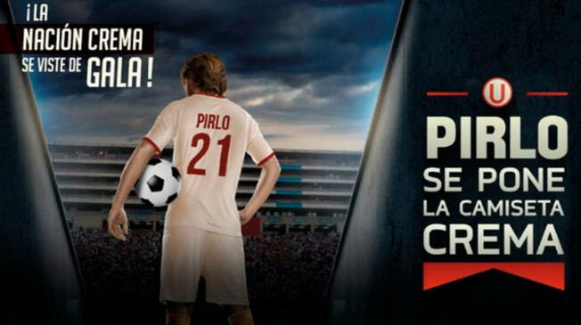 Andrea Pirlo se pondrá la camiseta de Universitario de Deportes. Foto: Universitario