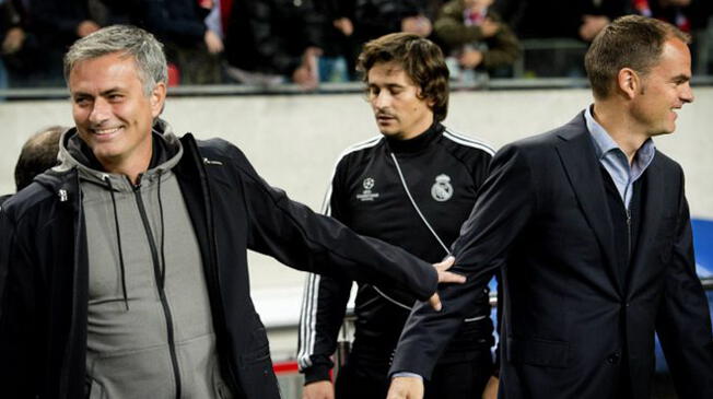 José Mourinho y Frank De Boer coincidieron en algún partido de la Premier League. 