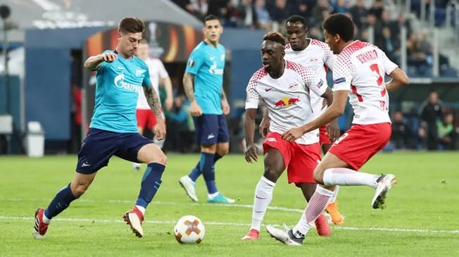 Esta vez Zenit fue víctima del gran nivel del RB Leipzig