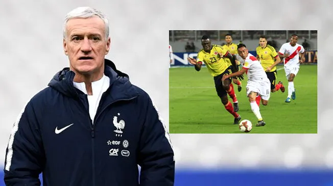 Didier Deschamps comparó a Colombia con Perú.