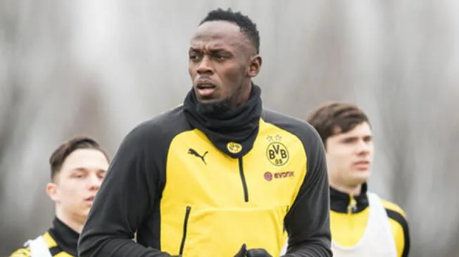 Usain Bolt está a prueba en el Borussia Dortmund.