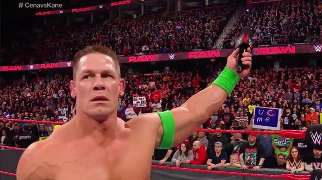 La WWE realizó el Monday Night Raw con gran victoria de John Cena sobre Kane.