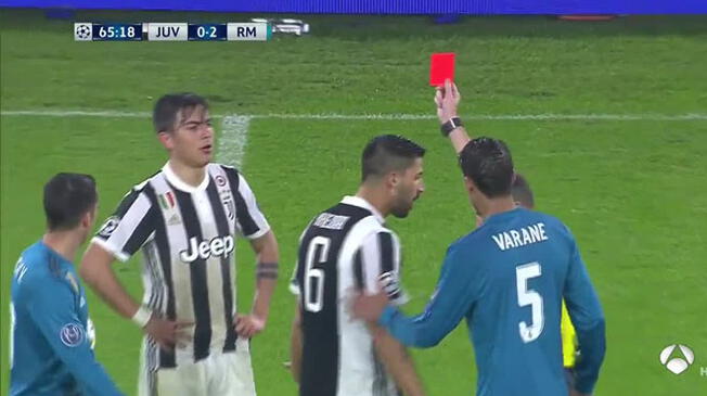 Real Madrid vs. Juventus: Paulo Dybala recibió la tarjeta roja tras una criminal falta a Dani Carvajal [VIDEO]