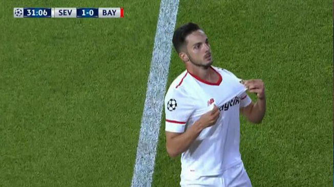 Sevilla vs. Bayern: Pablo Sarabia anotó el primer gol tras una buena jugada en colectivo [VIDEO]