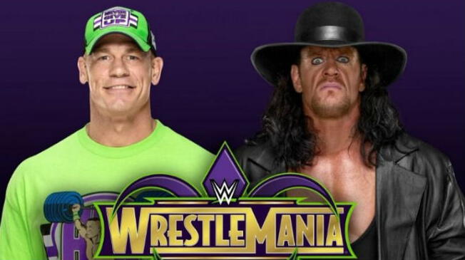 John Cena y The Undertaker prometen entretener al público en WrestleMania 34. Foto: WWE.com