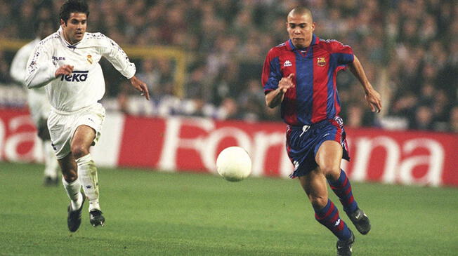 Ronaldo Nazario jugó solo una temporada en el Barcelona.