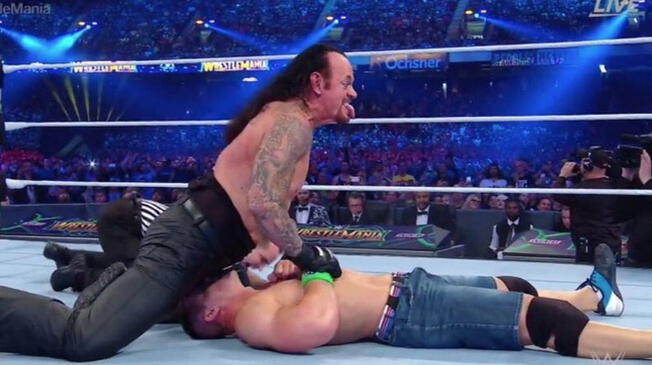 John Cena fue derrotado fácilmente por The Undertaker.