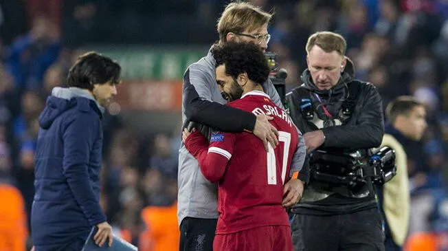 Jürgen Klopp y Mohamed Salah como padre e hijo. Foto: Liverpool