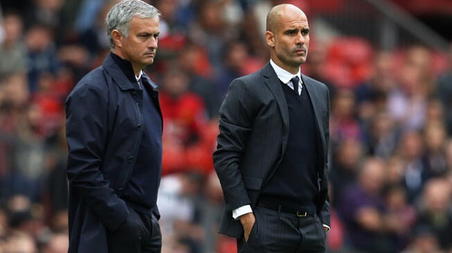 José Mourinho y Josep Guardiola son considerados los mejores técnicos en Inglaterra.