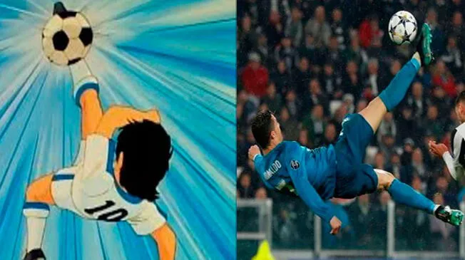 Cristiano Ronaldo y Oliver Atom.