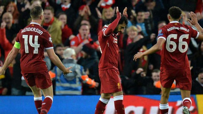 Liverpool venció 5-2 a Roma por la primera semifinal de la Champions League 