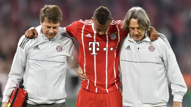 Jerome Boateng se lesionó y peligra su presencia en el Mundial Rusia 2018. Foto: EFE