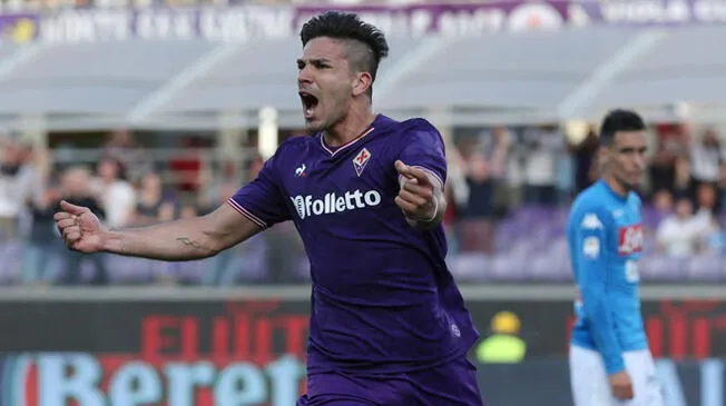 Giovanni Simeone suma 13 goles con la Fiorentina en la presente campaña de Serie A.