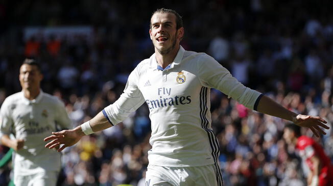 Gareth Bale celebra el empate para los dirigidos por Zidane.