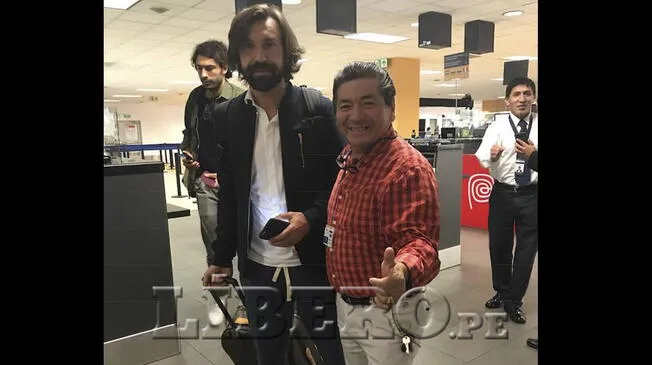 Andrea Pirlo llegó a Perú y se enteró que el evento se canceló