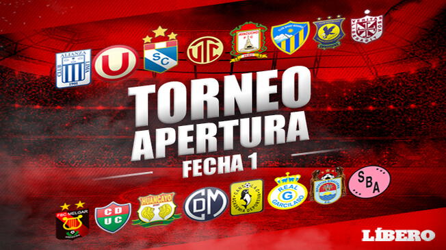 Torneo Apertura: Programación, dia y hora de la primera fecha. Creditos: LÍBERO