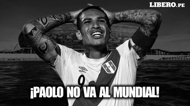 Paolo Guerrero no jugará el Mundial Rusia 2018.