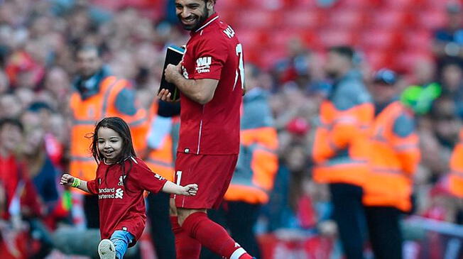 Emotivo momento de Salah.