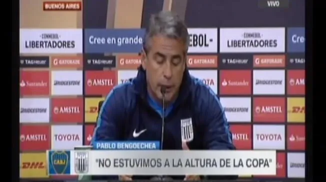 Pablo Bengoechea habló tras derrota ante Boca Juniors por Copa Libertadores