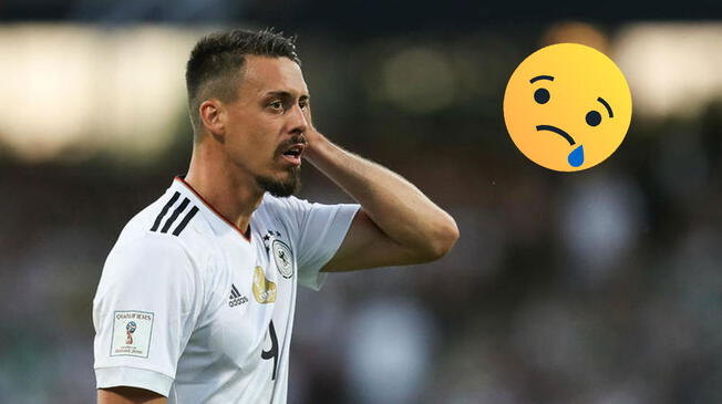 Sandro Wagner renunció a la selección alemana tras no estar convocado para Rusia 2018.