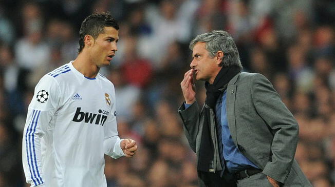 Cristiano Ronaldo y José Mourinho estuvieron juntos en el Real Madrid. Foto: EFE
