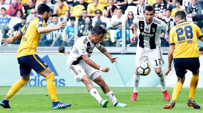 Juventus derrotó 2-1 a Hellas Verona en el partido de despedida de Gianluigi Buffon. Foto: EFE