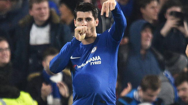 Álvaro Morata tuvo fuertes declaraciones al final del partido ante Manchester United.