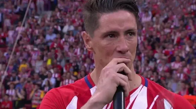 Fernando Torres y sus sentidas palabras en su despedida este domingo.