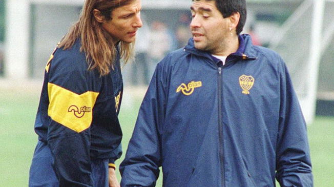 Diego Maradona y Claudio Caniggia jugaron juntos en Boca Juniors y Argentina.