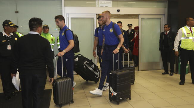 Escocia llegó a Lima para el amistoso contra la Selección Peruana