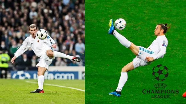 Gareth Bale y Zinadine Zidane se mandaron golazos en finales de la champions.