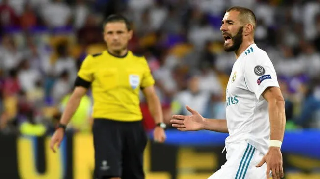 Karim Benzema anotó el primer gol pero se lo anularon por offside. Foto: EFE