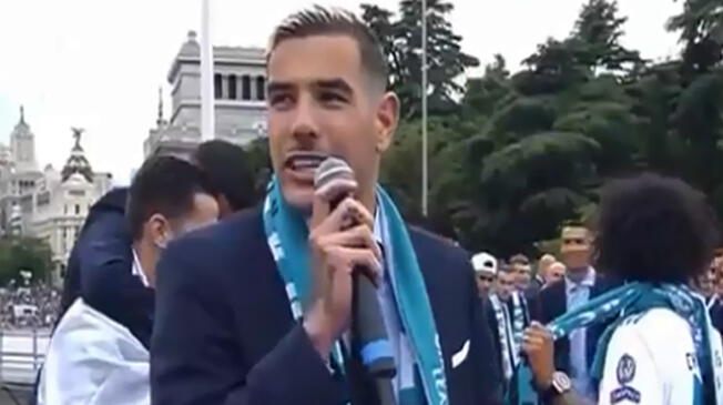 Theo Hernández calentó las celebraciones del Real Madrid.