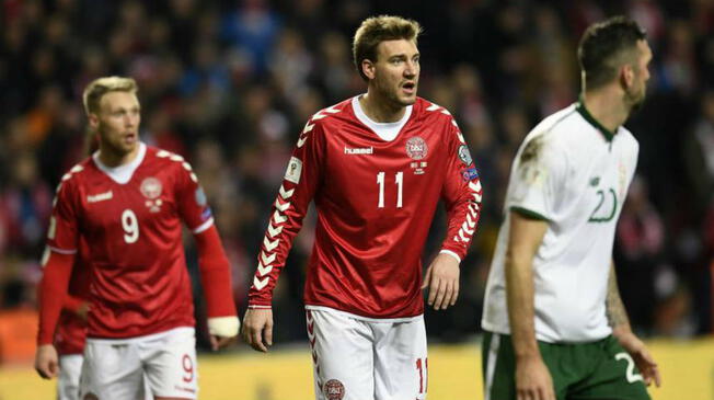 Nicklas Bendtner se perdería el choque entre Perú y Dinamarca. Foto: Agencias