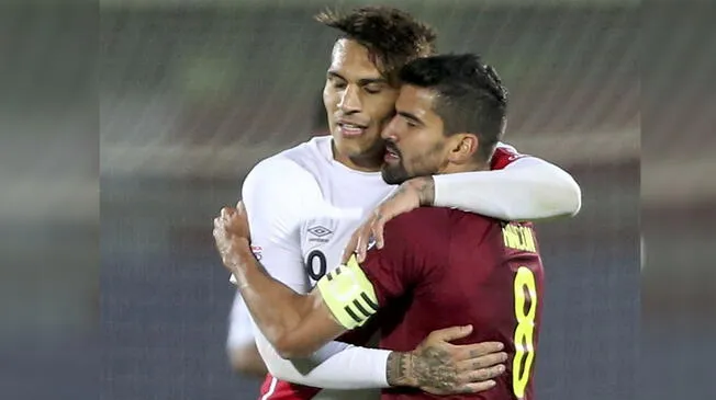 Tomás Rincón y futbolistas venezolanos piden a Paolo Guerrero en el Mundial