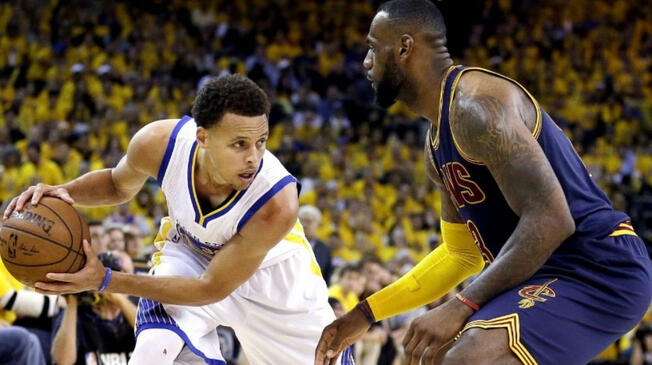 Stephen Curry (Golden State Warriors) y LeBron James (Cleveland Cavaliers) se verán en la final de la NBA. Foto: Agencias