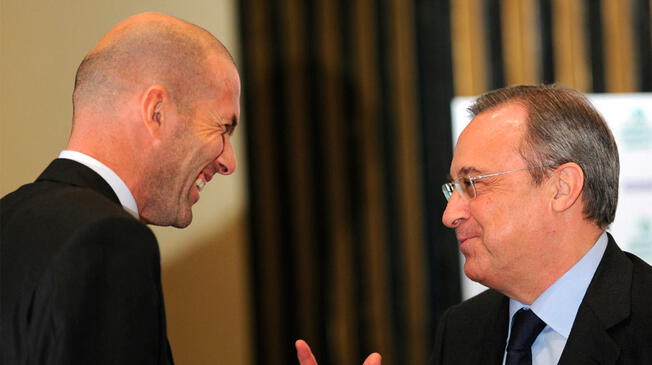 Pena y tristeza de Florentino Pérez al dejar ir a Zinedine Zidane.