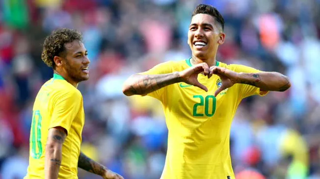 Brasil derrotó 2-0 a Croacia con tantos de Neymar y Firmino. Foto: EFE