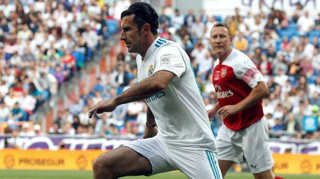 Luís Figo jugó en el Real Madrid entre 2000 y 2005. 