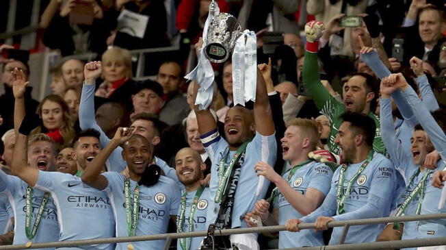 El Manchester City se proclamó campeón de la Premier tras cuatro años.