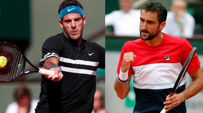 Del Potro y Cilic se enfrentan por los cuartos de final del Roland Garros 2018. Fotos: Agencia