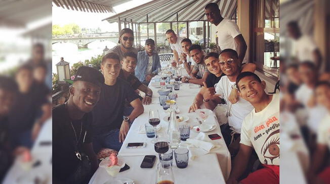 La selección peruana tiene un día de descanso este martes y los jugadores aprovecharon para ir a Zúrich. Foto: Instagram de Paolo Guerrero