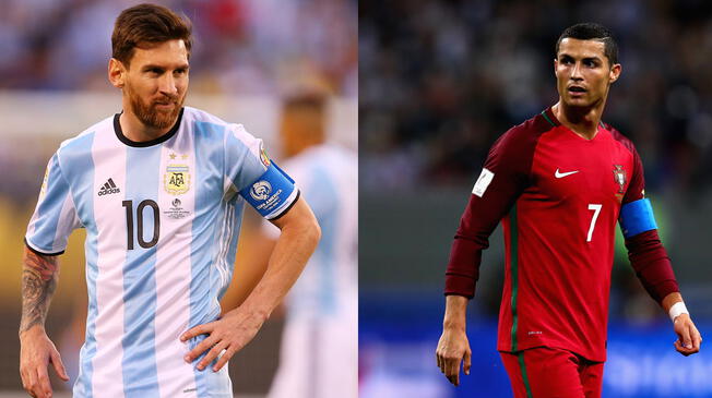 Messi y Cristiano, vecinos en el Mundial de Rusia.